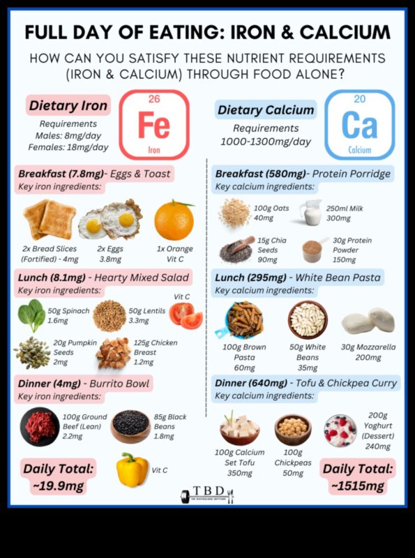 الحديد والكالسيوم النباتي: العناصر الأساسية في النظام الغذائي النباتي