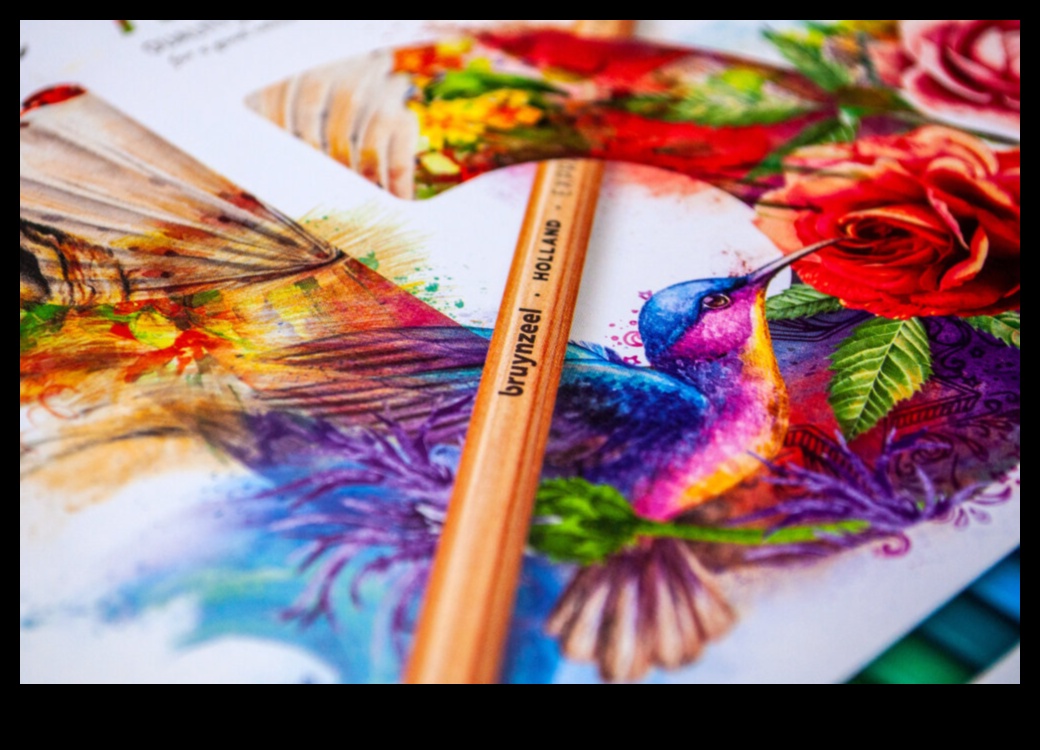 ما وراء الواقعية: التعبيرات المجردة في فن قلم الرصاص الملون