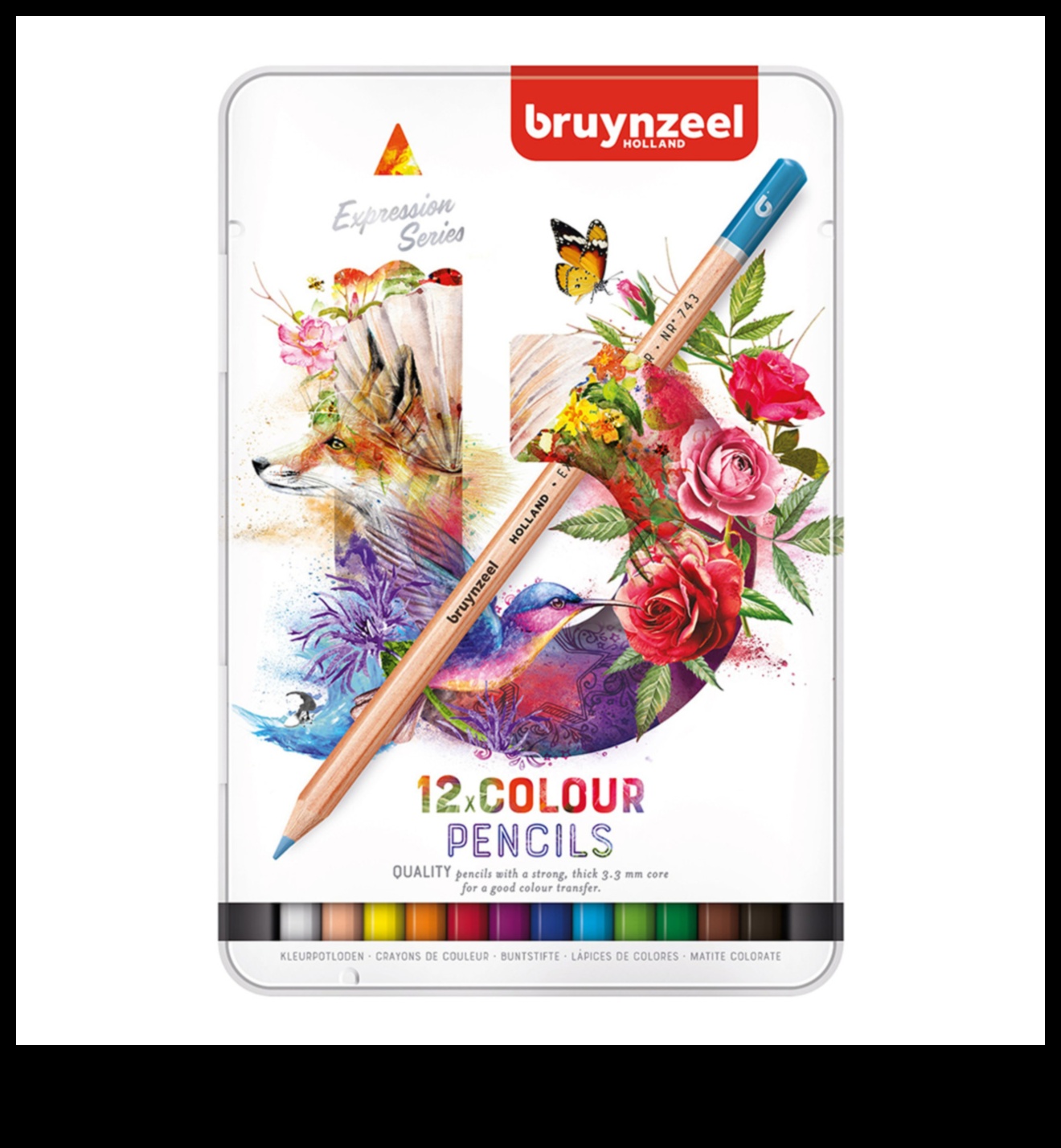 ما وراء الواقعية: التعبيرات المجردة في فن قلم الرصاص الملون