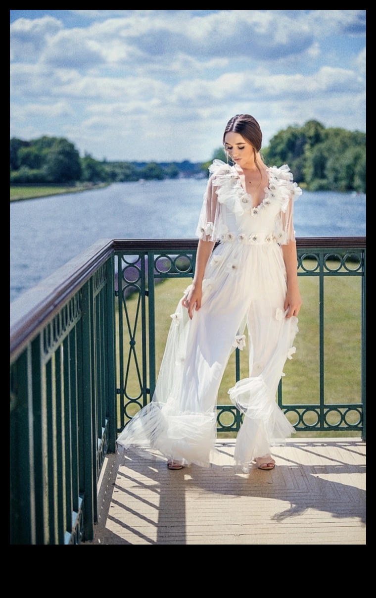 أناقة مفعمة بالحيوية: سحر ملابس الزفاف البوهيمية